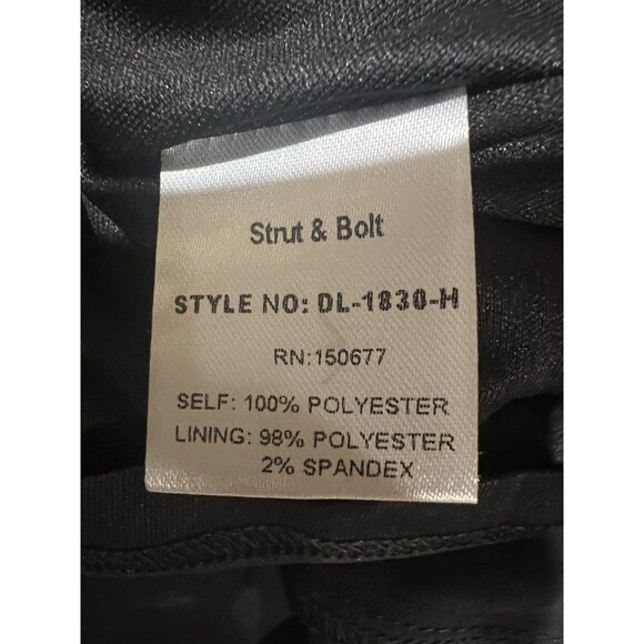 Strut & Bolt Los Angeles Long Maxi black dress boho kaftan w white embroidery M - Picture 7 of 9